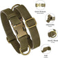Didog Soft PU Leather Dog Collar, Stylish Quick Released Dog Collars for Large Dogs, Easy Clean Adjustable Pet Collar for Daily Walking, Dark Green, XL Fit 17-27" Neck