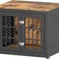 26" Heavy Duty Dog Crate Furniture for Small Dogs, Metal Kennel for High Anxiety Dogs, Chew Proof Pet Cage Indoor, Decorative Dog Kennel End Table