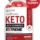 (3 Pack) Trim Tummy Keto ACV Gummies Extreme 2000MG Trim Tummy Keto Gummies Apple Cider Vinegar Formulated with Pomegranate Beet Juice Powder B12 Vegan Non GMO 180 Gummys