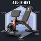 Adjustable Weight Bench, 1000LBS Heavy Duty Foldable Workout Bench with Leg Extension and Preacher Curl Pad, Flat/Incline/Decline for Home Gym Full Body Strength Training