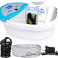Upgraded Ionic Foot Bath Detox Machine, Foot Detox Machine for Home Use, Ion Cleanse Negative Feet Bath Spa Kit with Heating Belt, Time Setting, Massage Tub