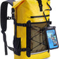 ECOHUB Waterproof Backpack for Women Men, 30L Roll-Top Closure Heavy Duty Dry Bag for Travel with IPX8 Waterproof Phone Case