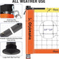 Portable Outdoor Volleyball Net Set System for Backyard Beach with Heavy Duty Poles, Durable Net, PU Volleyball & Pump, Carry Bag