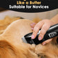 oneisall Quiet Cat Clippers for Matted & Long Hair, 2-Speed Cordless Pet Shaver Grooming Kit for Cats, Small Dogs & Animals (Black)