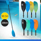 OCEANBROAD Kayak Paddle 86in/218cm, 90.5in/230cm Alloy Shaft 2-Piece Floatable Kayak Oar for Kayaking Canoeing Boating