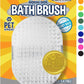 Bodhi Dog Shampoo Brush - Pet Grooming & Bath Supplies for Dogs and Cats - Bath Brush for Long & Short Hair - Premium Scrubber for Shower, Bathing & Massage (One Pack, Silver Glitter)