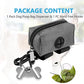 Dog Waste Bag Dispenser Pet Poop Bags Holder for Doggie Waste Bags Dispensers Soft Fabric Zipper Small Doggy Puppy Pouch for Leash Accessory Attachment with Carrier,Grey