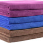 JML Microfiber Towels, Bath Towel Sets (6 Pack, 27" x 55") - Extra Absorbent, Fast Drying, Multipurpose for Bath, Swimming, Fitness, Sports, Yoga, Blue/Brown/Purple