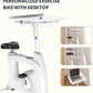 FLEXISPOT Exercise Bike with 2D Desktop, Space Saving Under Desk Bike with Removable Desk, Stationary Bikes Indoor Bikes with 300LBS Heavy Duty 8-Level Resistance Flywheel Optional LCD, V9PRO/V9MAX