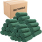 Arkwright Microfiber Gym Towel - Bulk Case of 180 - Super Soft, Quick Dry Workout Sweat Towels, 300 GSM Lightweight & Absorbent for Sports, Working Out, Yoga, and Spa, 16 x 27 in, Hunter Green
