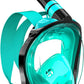 QingSong Full Face Snorkel Mask for Adults, Snorkeling Gear with Camera Mount, 180 Degree Panoramic View Snorkel Set Anti-Fog Anti-Leak