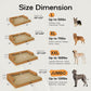 Large Dog Bed Orthopedic Washable, Orthopedic Dog Beds for Large Dogs, Washable Cover Removable Bolster and Non-Slip Bottom Pet Beds, XL XLarge Extra Large Dogs - Orange