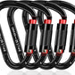 Auto Locking Carabiner Heavy Duty Carabiner 25kN UIAA Certified Climbing Carabiner Climbing Equipment Safety Carabiners for Rappelling, Hammocks, Rescue, Dog Leash, Swing