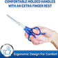 PET MAGASIN Dog Grooming Scissors Straight Thinning Blue Stainless Steel Professional Grooming Shears for Dogs and Pets