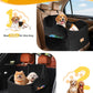 Car Seat Booster for Dog: High-Support Memory Foam Pet Car Seat for Small/Medium Dogs Under 35lbs with Elevated Cushion - Detachable Washable Puppy Travel Bed for Driving with Pockets (Black)
