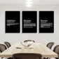Inspirational Canvas Painting Wall Art -EPHANY ART, Motivational Wall Art Success Framed Entrepreneur Poster Positive Quotes Wall Poster for Home Office Workplace (M-3pcs,16x24inchx3pcs)
