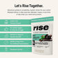 Rise Grass-Fed Whey Protein Powder - Mint Chocolate | 25g Protein No Artificial Flavors, Colors, or Preservatives - Sugar Free, Gluten-Free, Soy Free (2.4 lbs)