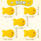 L1rabe Goldfish Cracker Catnip Stuffed Toys - Summer Black Cat Appreciation Day 5P Goldfish Cat Toys Funny Yellow Indoor Cats Chew Bite Teething Tools Kittens Birthday Gifts Interactive Pet Supplies