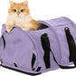 SturdiBag Pro 2.0 Pet Travel Carrier for Cats and Dogs | Soft Sided Pet Carrier Bag with Safety Clips and Seatbelt Straps for Car Travel | XL, Lavender