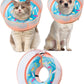 Inflatable Dog Cone Collar with Enhanced Anti-Licking, Soft Neck Donut for Dogs Cats, Recovery Pet Cone Collar After Surgery for Large Medium Small Dogs (Donut Blue, Medium)
