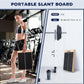 Professional Wooden Slant Board for Calf Stretching, Portable 5-Stretch Board for Knees, Non-Slip Foot Incline Board Physical Therapy Equipment Calf Stretch, Extra Side Handle for Carry