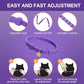 4 Pcs Cat Calming Collar Adjustable Lavender Scent Relaxing Cat Collar with 2 Pendant for Puppies Reduce Stress Aggression Anxious, up to 15 Inches(Purple, Gold)