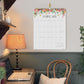 Jotsome Wall Calendar 2025-2026, Academic Monthly Wall Calendar From July 2025 to December 2026 11.2x14.2 inch Wall Decoration for Home and Office, Easy Planning (Florals, 11.2" x 14.2")