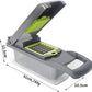 16-in-1 Vegetable Chopper & Slicer | Stainless Steel Mandoline Cutter with Onion Dicer, Grater, Spiralizer, Julienne Blades | Multifunctional & Manual Kitchen Tool I Lightweight & Easy To Use