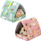 JSPYFITS 2 Pack Guinea Pig Hideout,Small Animal House Guinea Pig Bed Washable Cage Accessories for Small Pet Bunny/Rabbit/Hamster/Chinchilla Guinea Polar Bear Forest
