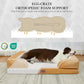 Comfort Expression Large Dog Beds Waterproof Orthopedic Foam Dog Sofa Beds Comfy Pet Bed with Washable Removable Cover & Non-Slip Bottom(Large,Khaki)