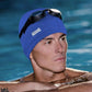 Aegend Fabric Swim Cap, Silicone Waterproof Layer - Breathable Cloth Swimming Cap, Keep Hair Dry with Hight Elasticity for Youth(8-16) Adult, 2 Sizes to Choose