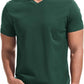 VEIISAR Premium V Neck T Shirts for Men - Modern Fitted Tees Vneck Undershirts
