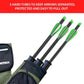 Archery Arrow Quiver - Adjustable Waist Hanged Quiver with 3 Removable Tubes & Pockets for Archery Arrows Case & Equipment - Ideal for Hunting & Target Practice - Right Handed Only