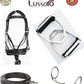 Leather English Riding Horse Black Saddle Starter Kit for Horse Riding Gift Set English Jumping Saddle 7 Pcs Combo Pack