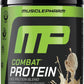 MusclePharm Combat Protein Powder, Vanilla Flavor, Fuels Muscles for Productive Workouts, 5 Protein Sources Including Whey Protein Isolate & Egg Albumin, Gluten Free, 2 lb, 25 Servings