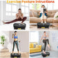 ALSO GO Vibration Plate Exercise Machine, Vibration Platform Machine for Lymphatic Drainage, 9 Preset Auto Mode & 99-Level Board for Weight Loss Shaping, with Resistance Bands, 330lbs Capacity