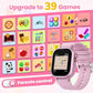 Waterproof Smart Watch for Kids Girls Ages 5-12 with 39 Games, HD Camera, Video, Music, Habit Tracking, Alarm, Pedometer, Kids Smart Watch Chrismars Birthday Gift for Girls Age 5 6 7 8(Pink)