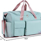 FIORETTO Women's Gym Duffle Bag with Shoes Compartment, 37L Capacity, Ideal for Travel, Gym, Sports, Duffel, Weekender