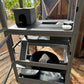 Ferret Cage Rat Cage Indoor Outdoor, Large Guinea Pig Cages with 4 Levels, Wooden Chinchilla Cage with Wheels for Hamster, Chameleon, Gerbils and Other Small Animals Anti-Chewing