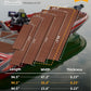 FOCEAN Boat Flooring EVA Foam Boat Decking Faux Teak Marine Flooring Boat Mat Boat Carpet Sheet for Motorboat RV Yacht Kayak Surfboard, 94.5"x 47.2"/35.4"/23.6"/15.7"