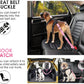 SlowTon Dog Seat Belt, Adjustable Dog Safety Belt Leash, 2 in 1 Latch Bar Attachment Dog Car Seatbelt with Elastic Nylon Bungee Buffer, Reflective Nylon Belt Tether(Pink,35.5in)