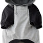 Rocky – The Orginal Lightweight Hooded TEE 100% Organic Cotton Dog Hoodie Pet Coat Sweater for Small, Medium, Large Dogs, Heather Gray Color Block, Small
