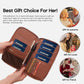 RFID Blocking Family Passport Holder Wallet 6,Premium Leather Travel Document Organizer for Women and Men,Travel Wallet for Credit Card