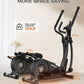 pooboo Elliptical Machine, Elliptical Exercise Machine with 16-Level Resistance&Hyper-Quiet Magnetic Driving System, Elliptical Machine for Home with LCD Monitor&15.5IN Stride, 350LBS Weight Capacity