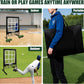 9 Hole Pitching Net, Heavy-Duty Baseball Net with Strike Zone for Pitching and Hitting, Height Adjustable Training Equipment with 9 Pocket Pitching Target for Baseball & Softball Practice