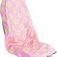 Car Seat Cover Protector Front Seats,for Gym Workout,Running,Swimming,Beach and Hiking,Waterproof Sweat Towel Bucket Seat Covers for Cars SUV Trucks (Flower and Pink, 1Pcs)