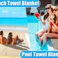Oversized Turkish Beach Towel Blanket Cotton Giant XL Sandproof Towels Huge Linen XXL Extra Large Big Throw Quilt Blankets for Adults Cloud Travel Camping Glamping Accessories Essentials