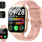 Smart Watch(Answer/Make Call), 1.96" HD Smartwatch for Women, 2025 Fitness Watch with 110+ Sport Modes/Heart Rate/Sleep Monitor/Pedometer, IP68 Waterproof Fitness Activity Tracker for Android iOS Pink