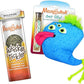 Meowijuana Blue Blob Bundle | Get Silly Refillable Blue Bob Toy and Whisker Tickler Catnip Blend | Promotes Play and Cat Health | Includes North American Organic Catnip
