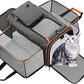 Cat, Dog Carrier for Pets Up to 20 Lbs,Sides Expandable Pet Carrier Bag Large Mesh Safe,Airline Approved Animal Carrier,Soft Sided Collapsible Pet Travel Carrier,Foldable Portable Pet Home (Orange)